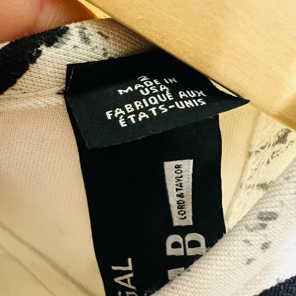 Y Yigal x Design Lab Sheath Dress 2 XS Black White Mini Peplum High Neck New - Picture 12 of 13